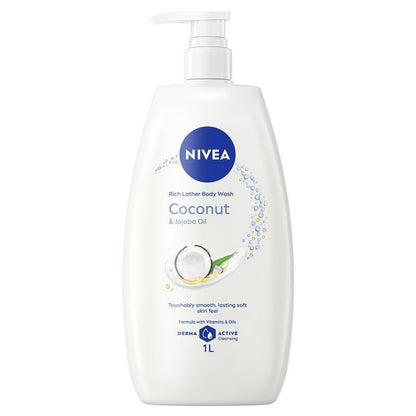 NIVEA Coconut & Jojoba Oil Rich Body Wash 1L