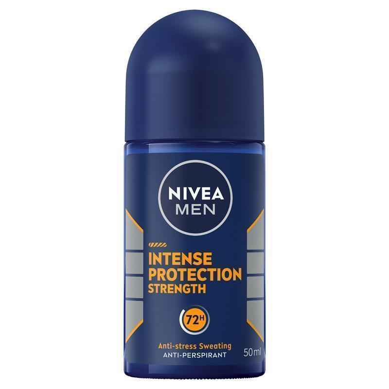 NIVEA MEN Intense Protection Strength Roll On Deodorant 72H Protection 50ml
