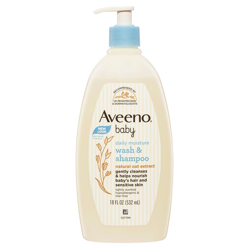 Aveeno Baby Daily Moisture Lightly Scented Wash & Shampoo 532mL