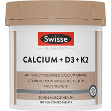Swisse Ultiboost Calcium+D3+K2 180 Tablets Exclusive