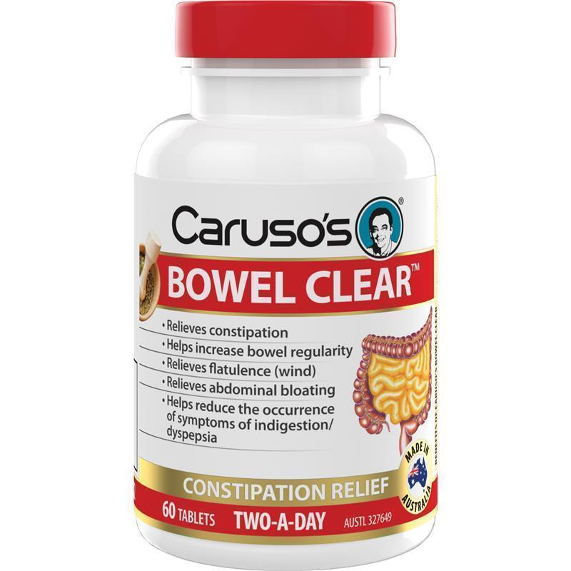 Carusos Bowel Clear 60 Tablets
