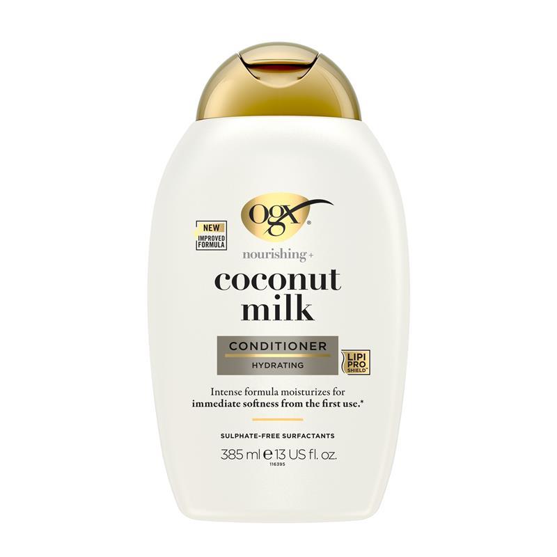 Ogx Nourishing + Hydrating Coconut Milk Conditioner For Dry Hair 385mL