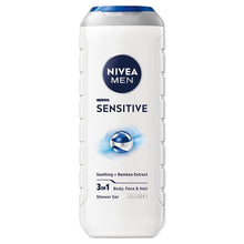 NIVEA MEN Sensitive 3-IN-1 Shower Gel Body Wash 500ml