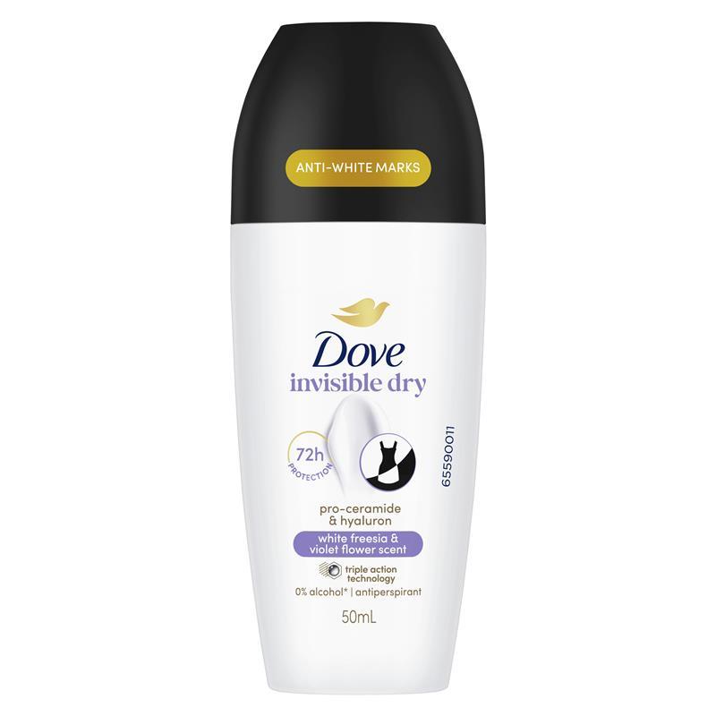 Dove Women Advanced Care Antiperspirant Deodorant 72h Roll On Black & White 50ml