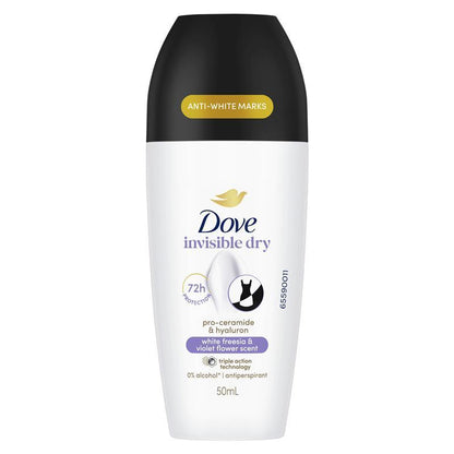 Dove Women Advanced Care Antiperspirant Deodorant 72h Roll On Black & White 50ml