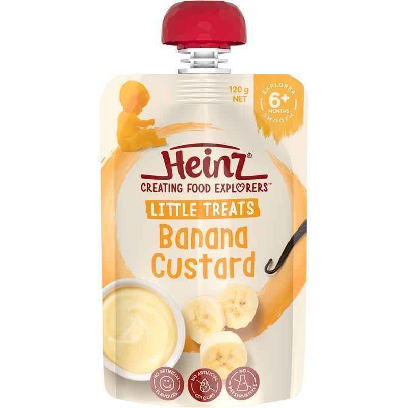 Heinz Custard with Banana Pouch 120g  6m+