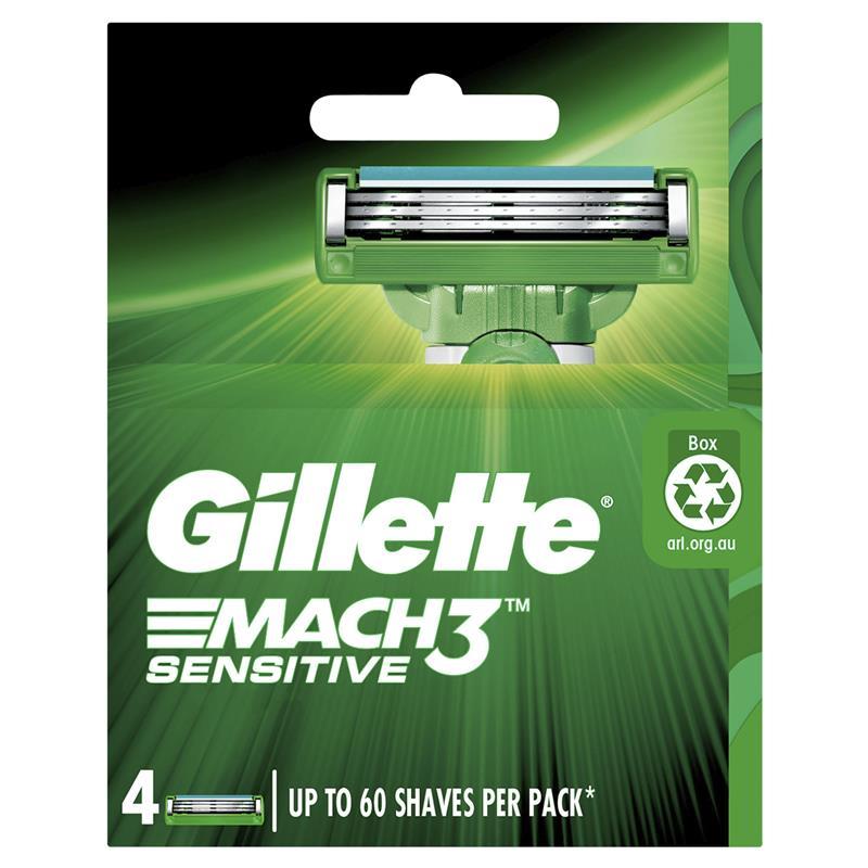 Gillette Mach 3 Sensitive 4 Pack