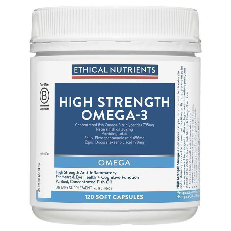 Ethical Nutrients High Strength Omega-3 120 Capsules