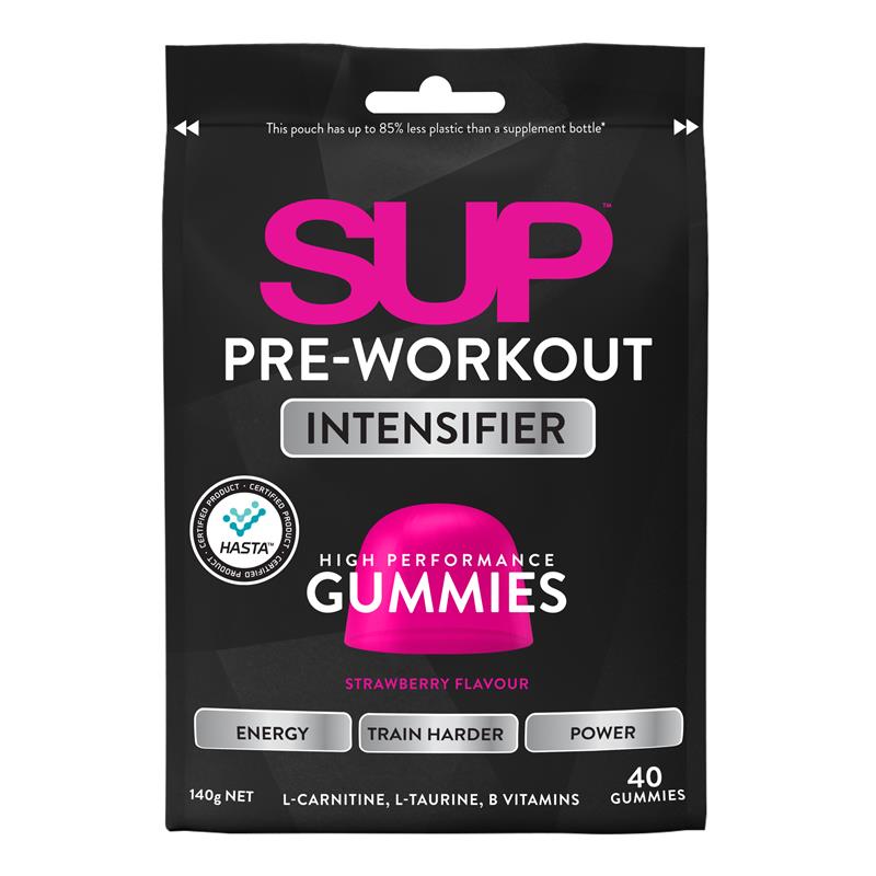 SUP Pre-Workout Gummies Strawberry 40