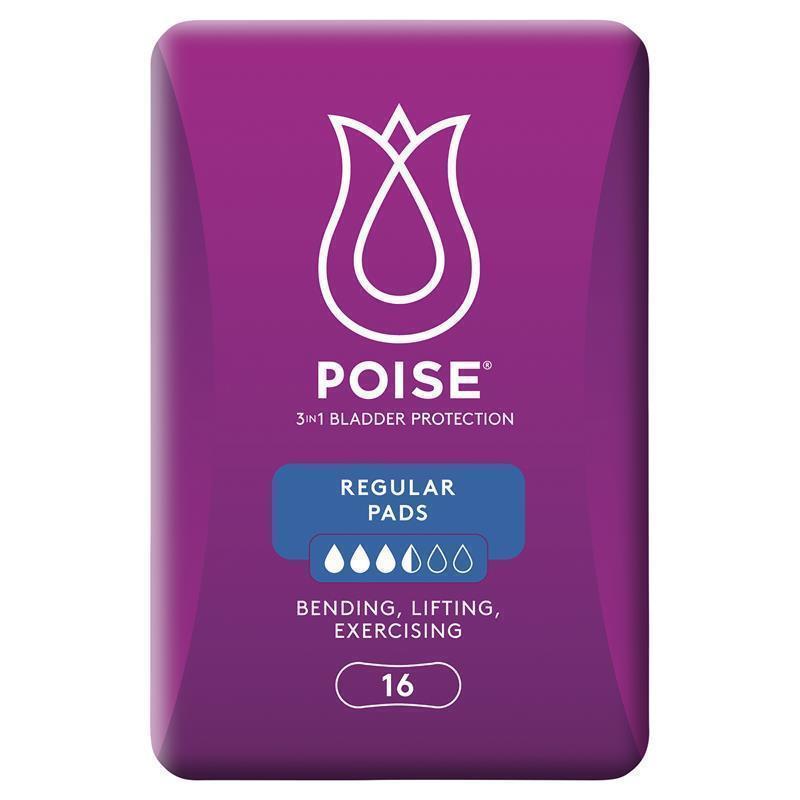 Poise Pads Regular 16 Pack