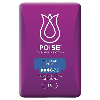 Poise Pads Regular 16 Pack