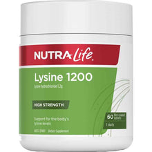 Nutra-Life Lysine 1200mg 60 Tablets NEW