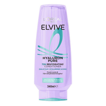 L'Oreal Elvive Hyaluron Pure Conditioner 340ml - GimmeNow