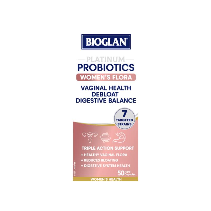 Bioglan Platinum Probiotics Women's Flora 50 Capsules