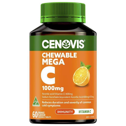 Vitamin C 1000mg Orange Chewable Tablets - 60 Pack