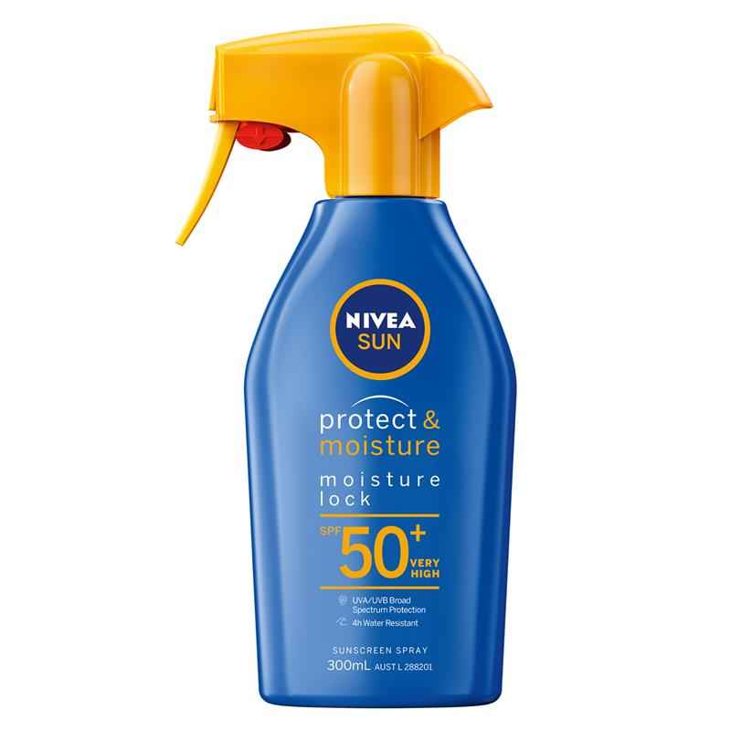 NIVEA Sun Protect & Moisture SPF50+ Sunscreen Trigger 300ml