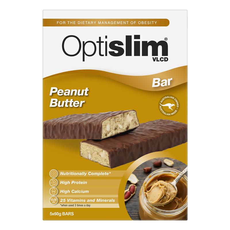 Optislim VLCD Bar Peanut Butter 5 Pack