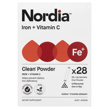 Nordia Iron + Vitamin C Unflavoured Powder 28 Sachets - GimmeNow