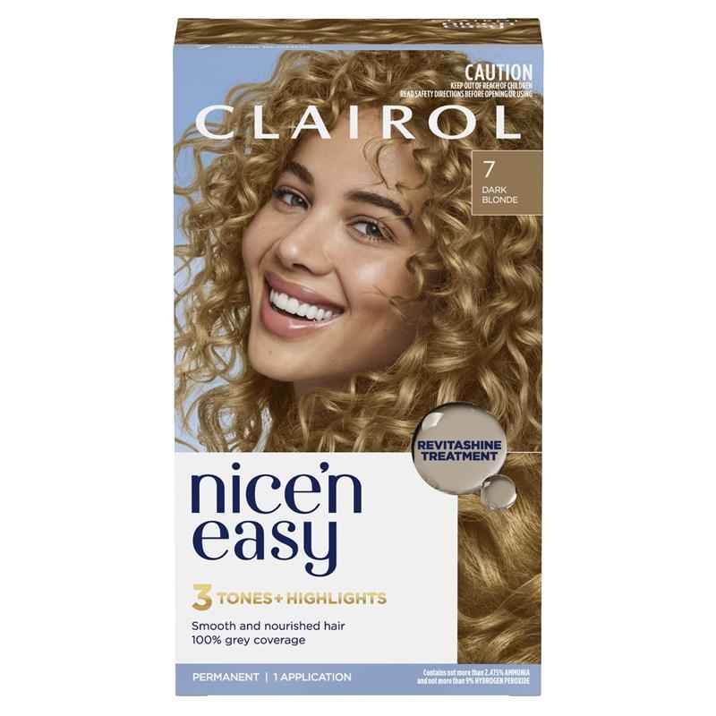 Clairol Nice N Easy 7 Natural Dark Blonde Permanent Hair Colour