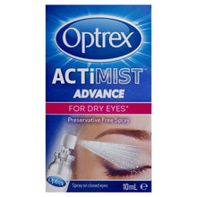 Optrex Advance Actimist Preservative Free Dry Eye Spray 10ml - GimmeNow