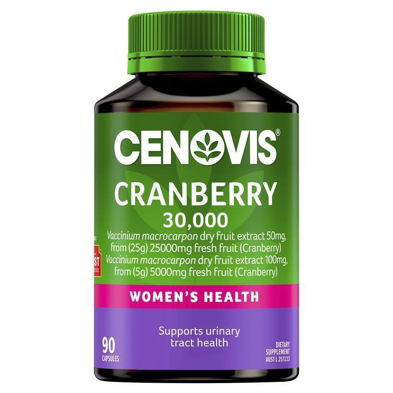 Cenovis Cranberry 30,000mg 90 Capsules Exclusive Size
