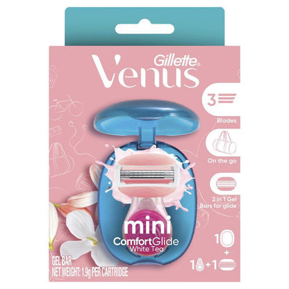 Gillette Venus Comfortglide White Tea Mini Razor + 1 Blade