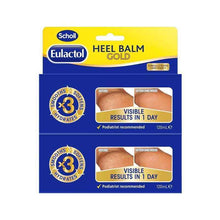 Scholl Eulactol Heel Balm Gold 120ml Twin Pack