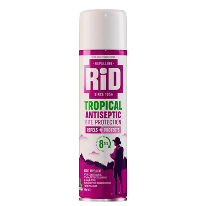 Rid Tropical Strength Medicated Insect Repellent Aerosol 150g