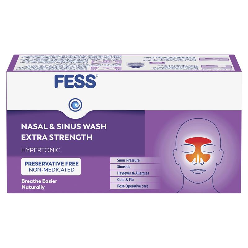 Fess Nasal & Sinus Wash Extra Strength Refill 24 Sachets