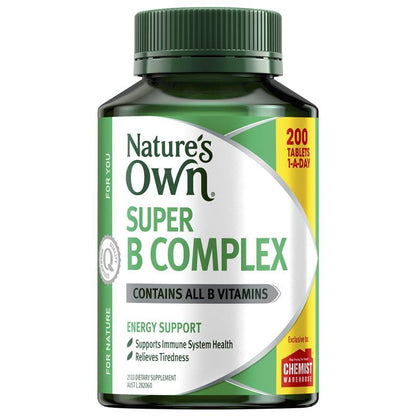 Nature's Own Super B Complex 200 Tablets Exclusive Size