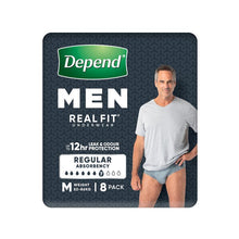 Depend Men Real Fit Underwear Medium 8 Pack