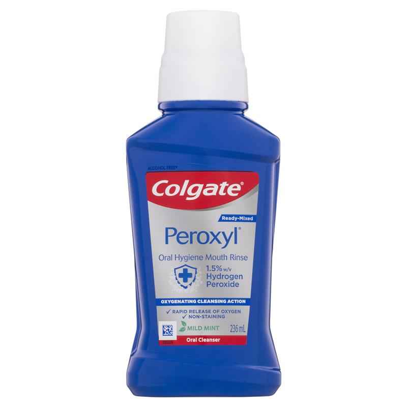 Colgate Peroxyl Oral Cleanser Mint Flavour 236mL
