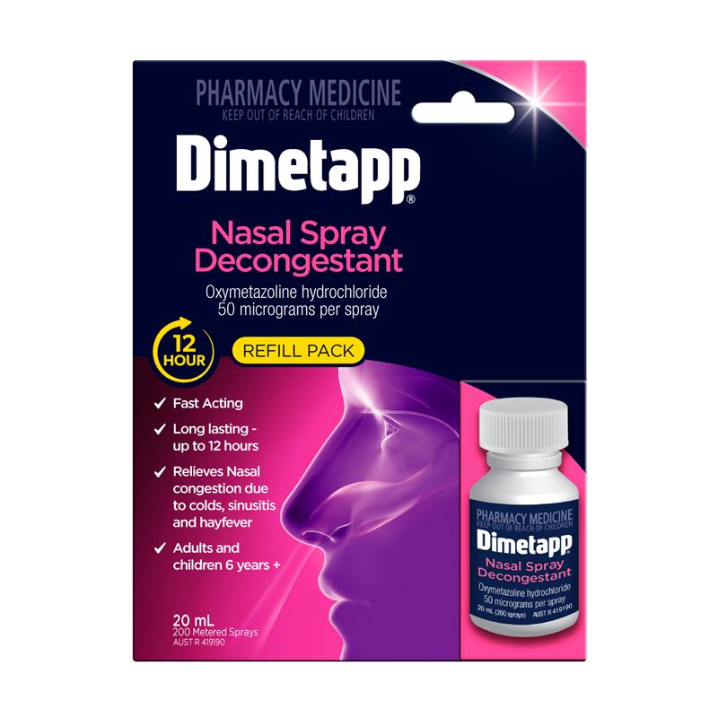 Dimetapp 12 Hour Nasal Spray Refill 20mL
