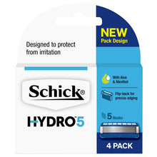 Schick Hydro 5 Mens Refill Razor Blades 4pk