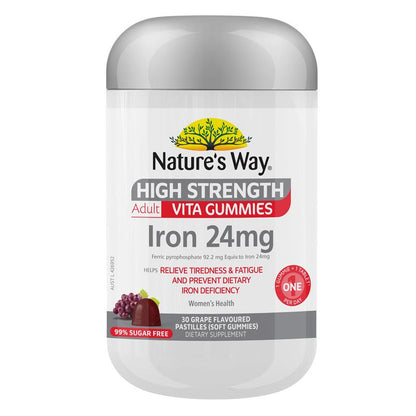 Nature's Way Adult Vita Gummies High Strength Iron 30 Gummies