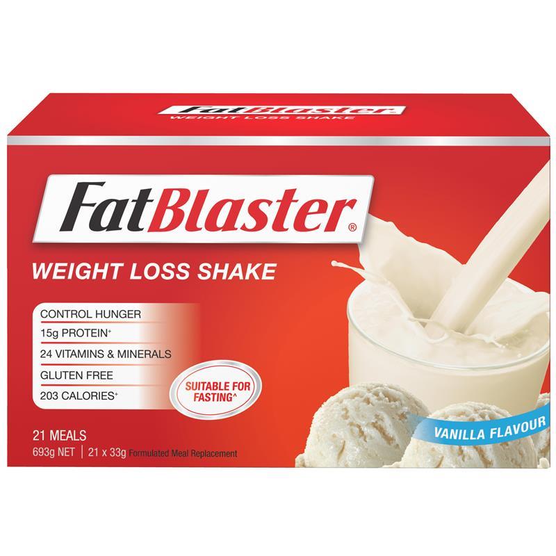 Naturopathica Fatblaster Weight Loss Shake Vanilla 21 x 33g Sachets Exclusive Size