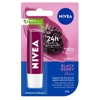 NIVEA Lip Blackberry Shine Lip Balm 4.8g
