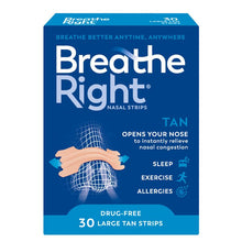 Breathe Right Nasal Strips Tan Large 30