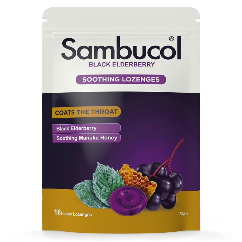 Sambucol Soothing Manuka Honey 16 Lozenges