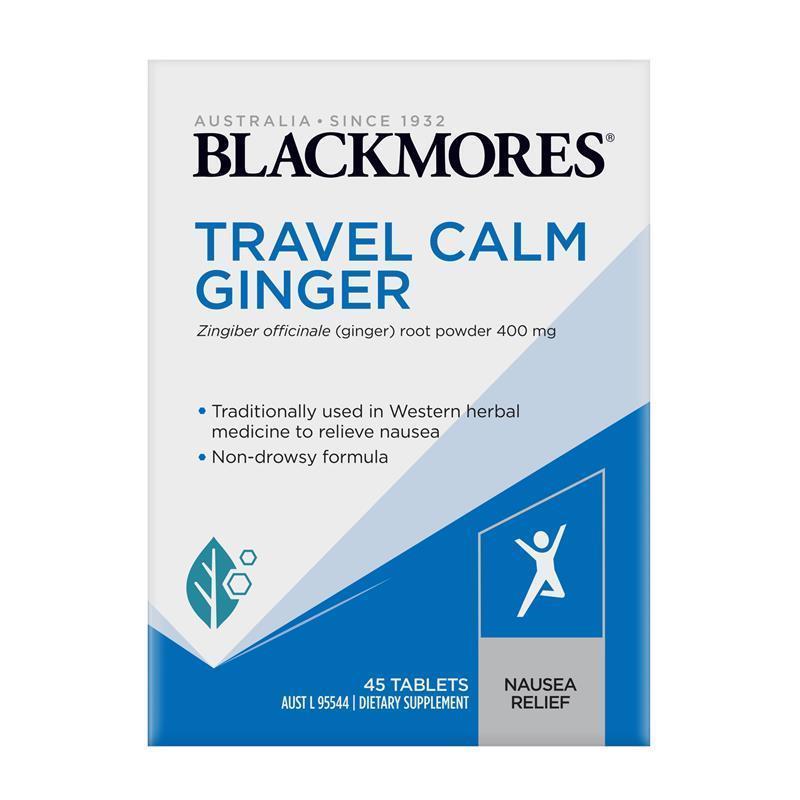 Ginger Travel Tablets for Nausea Relief - 45 Count