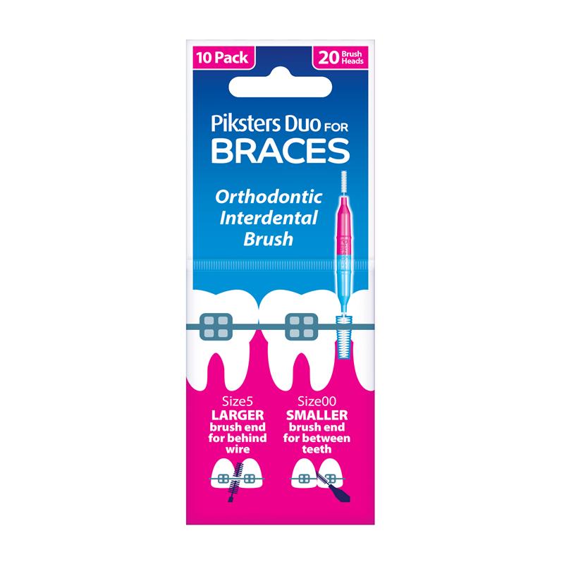Piksters Interdental  Brushes Braces 10 Pack