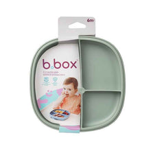 Divided Suction Plate with Removable Divider - Sage