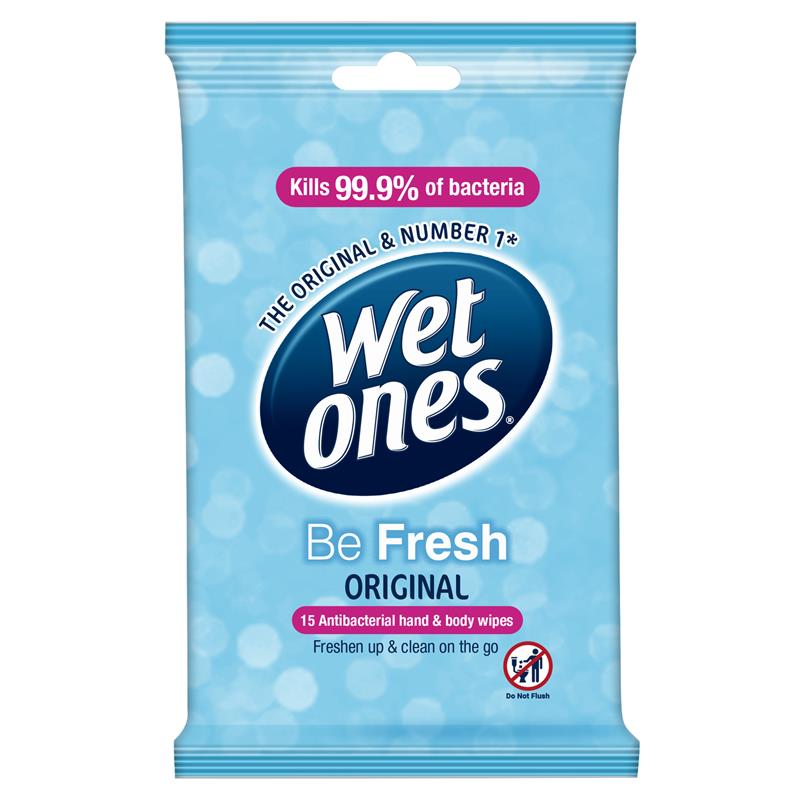 Wet Ones Be Fresh 15 Travel Pack