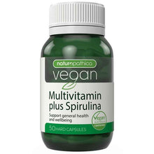 Naturopathica Vegan Multi Vitamin Plus Spirulina 50 Capsules