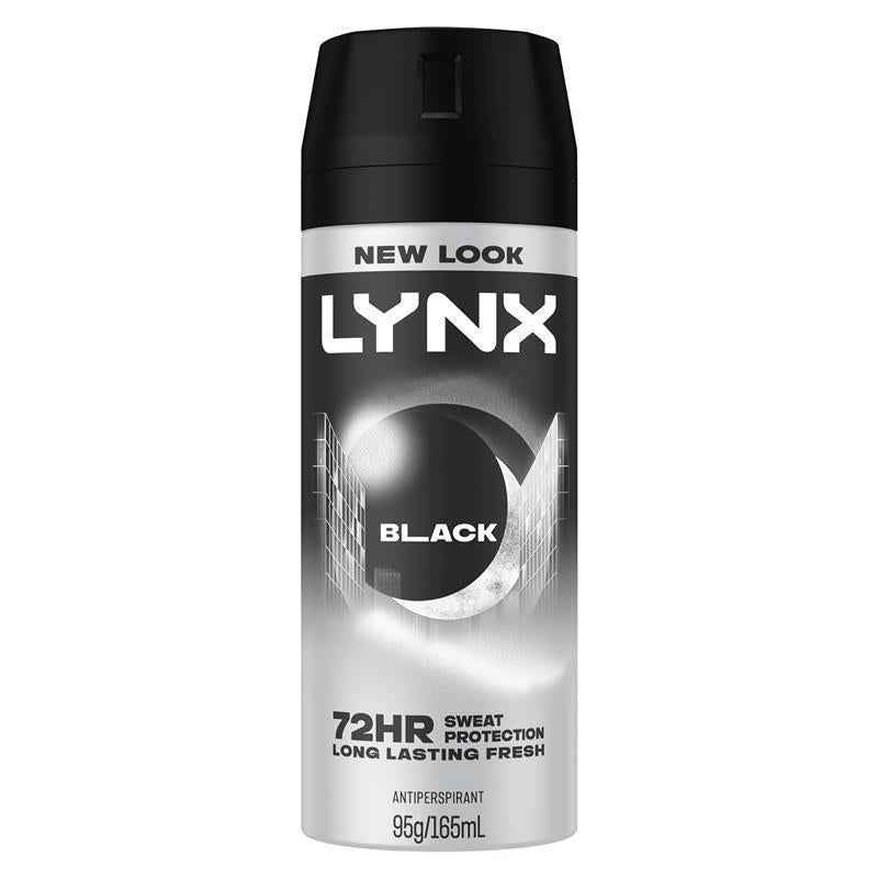 Lynx Deodorant Antiperspirant Black 165ml