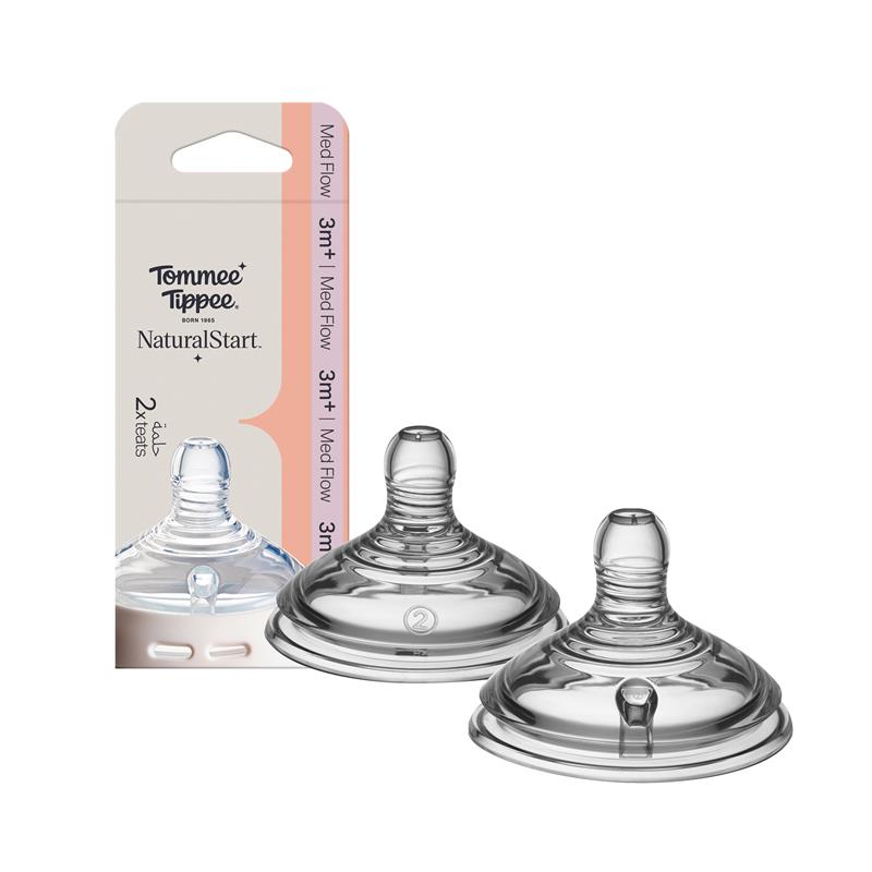 Tommee Tippee Natural Start Medium Flow Teats 2 Pack