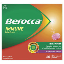 Berocca Immune Daily Defence Blackcurrant 60 Effervescent Tablets Exclusive Size
