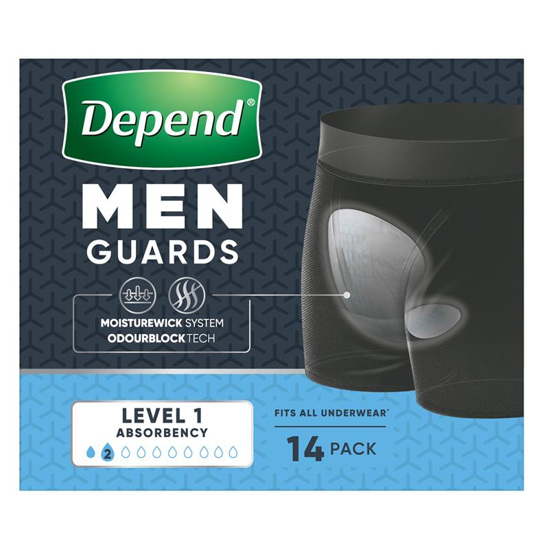 Depend Men Incontinence Shield Level 1 14 Pack