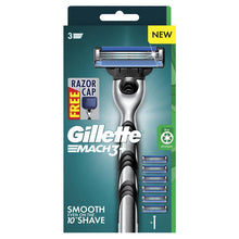 Gillette Mach3+ Razor Replacement Cartridges 1 Handle 6 Cartridges Shave Care - GimmeNow