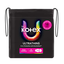 U by Kotex Ultrathin Pads Super with Wings 18 Pack